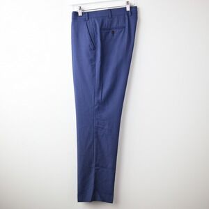 Lauren Ralph Lauren Dress Pants Mens 36x30 Blue Wool Blend Flat Front‎ Slacks